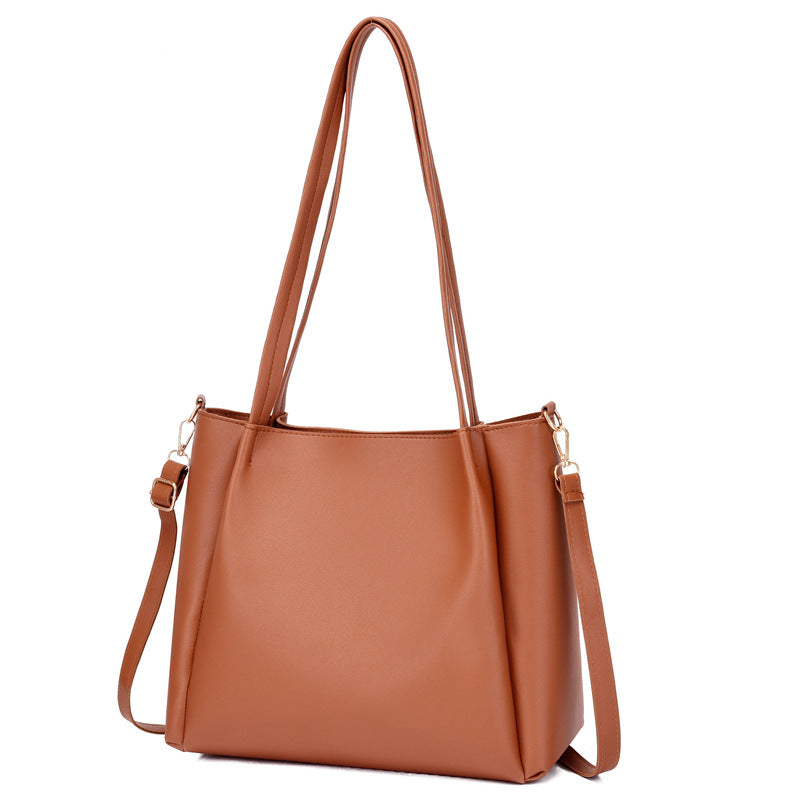 Wholesale PU Simple Four Piece Set Mother Bag